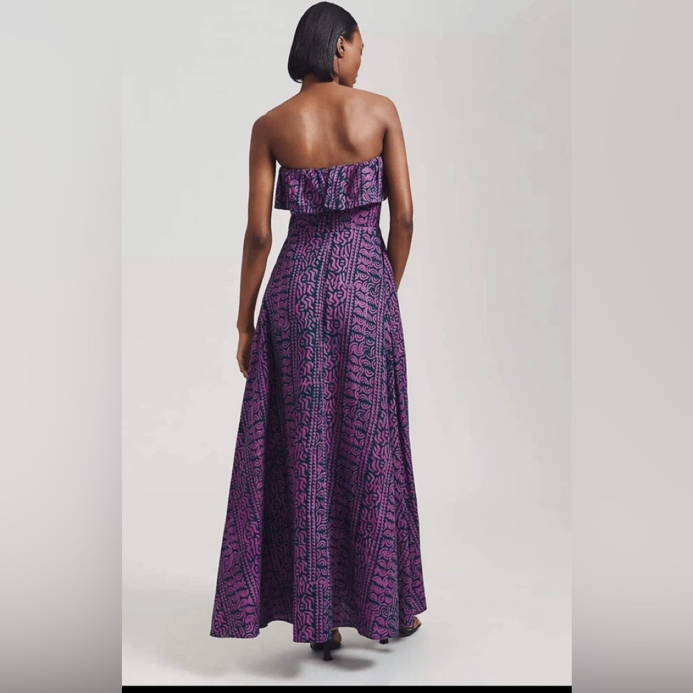 Anthropologie Kahindo Strapless Ruffled Maxi Dress $448 - Picture 4 of 9